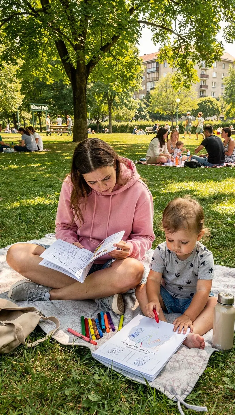 Pénzügyi tanácsadó magyarázza az adósságcsökkentési technikákat egy oktató weboldalon.